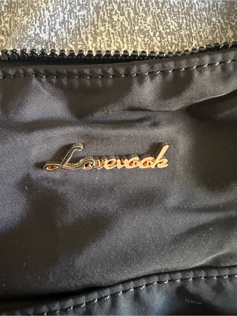 Lovewood Black Tote Bag with Gold Logo